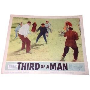 Vintage 1962 Third of A Man Movie Lobby Card Paper Full Color Poster 62/251